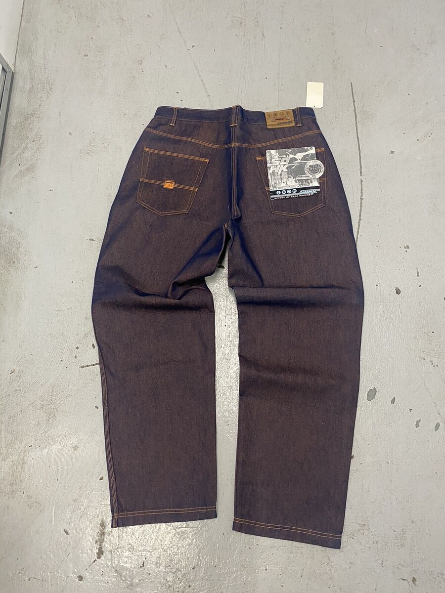 Vintage SOHK Shiny Silver Jeans Baggy Hip Hop 38 JNCO Style Vintage SOHK Shiny Silver Jeans Baggy Hip Hop 38 JNCO Style
