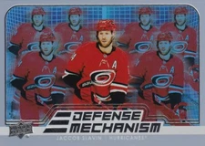 2022-23 UD Series 1 Jaccob Slavin Defense Mechanisms No. DM-18 Hurricanes