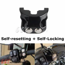 For Harley Touring Sportster Dyna 1" Handlebar Switch Self-Lock & Self-Reset
