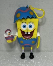 Spongebob Squarepants Easter Backpack Clip Easter Egg Dispenser 2006 Figure