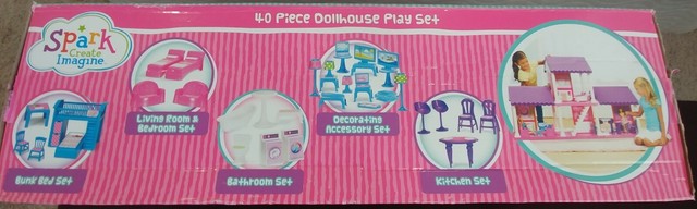 spark create imagine 40 piece dollhouse
