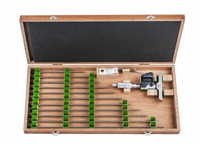 Mitutoyo 0-300mm DMC100-300MX Interchangeable Rod Depth Micrometer 329-251-30