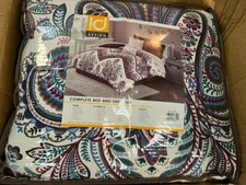 Intelligent Design Complete Bag Casual Boho Comforter with Sheet Decorative Pill