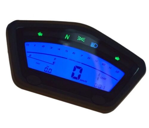 Universal Digital Tachometer Speedometer für Motorrad Moped Mofa Roller Quad ATV - Afbeelding 1 van 4