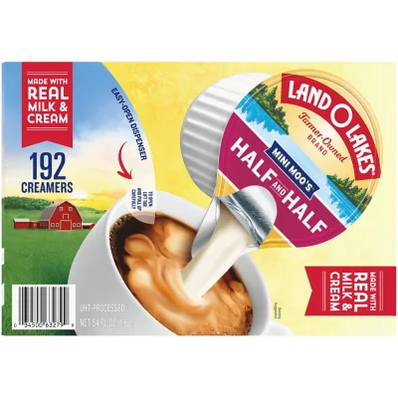 Land O'Lakes Mini Moo'S Half and Half 192 Ct FREE SHIPPING eBay