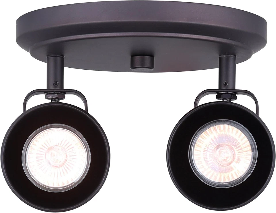 CANARM LTD Polo 2-Light Ceiling/Wall with Adjustable Heads, Oil Rubbed Bronze - Image 2 of 4