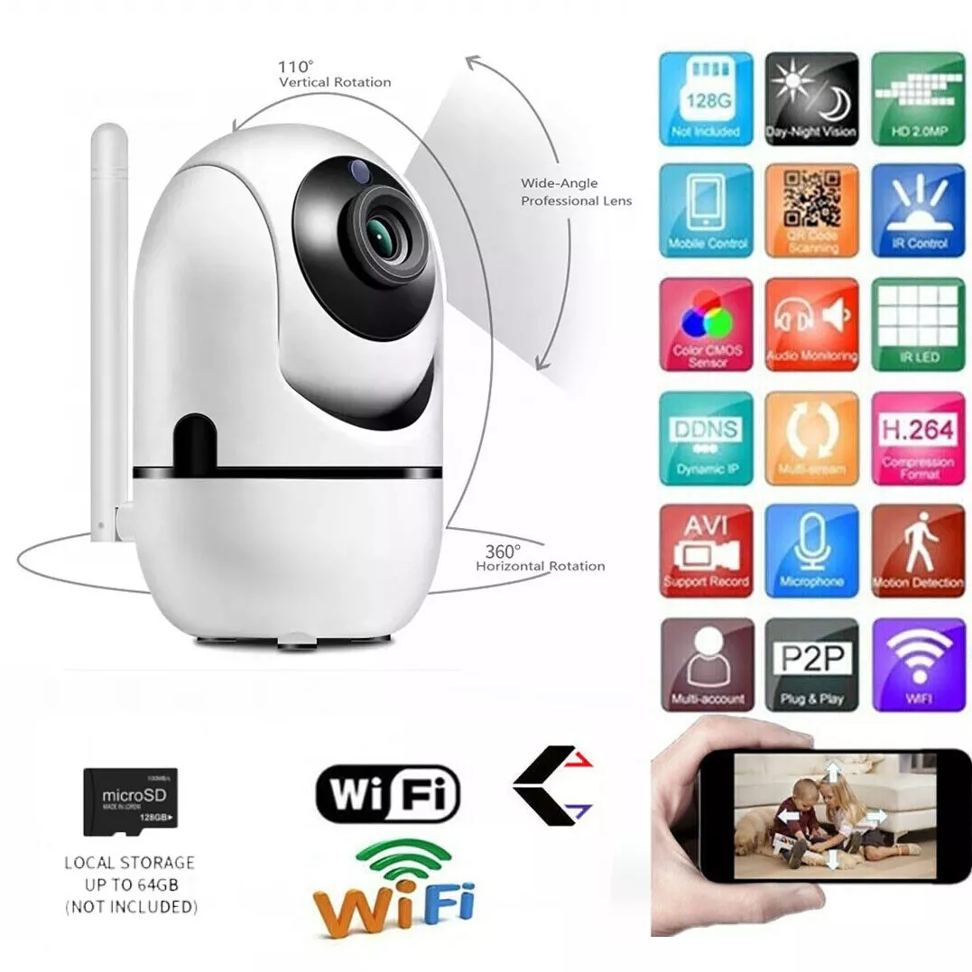 WiFi IP Security HD Camera Wireless Indoor CCTV System Home Baby