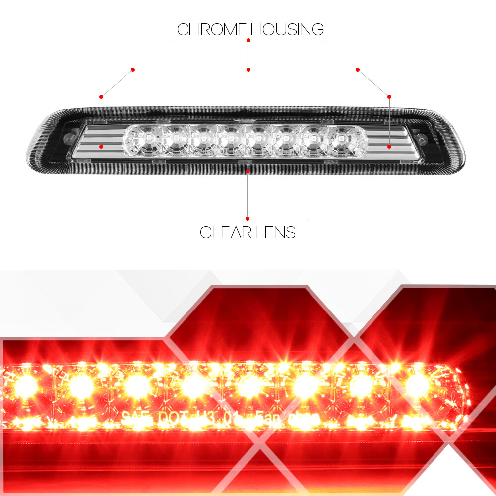 Buy 96-02 Toyota 4Runner Clear Full LED 3Rd Rear Brake Tail Light Lamp Set In Rowland Heights - Foto 3