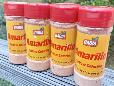 FOUR Badia Amarillo Yellow Coloring  1.75 oz Gluten Free 0 Calories 0 Fatg