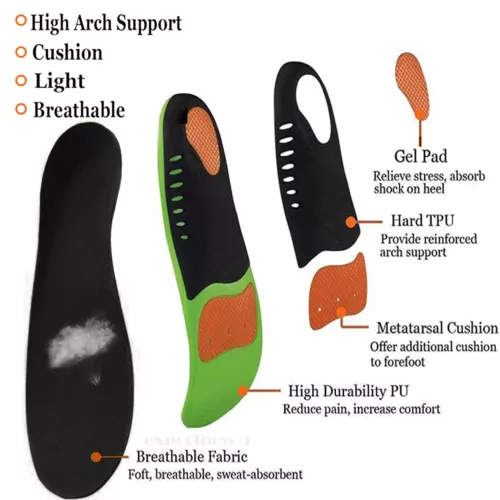 Gel Orthopädische Einlegesohlen Schuheinlagen für Plattfüße Sport Fußschmerzen - Bild 4 von 25