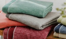 Ibena Wolldecke Heim-Kuschel-Wohndecke "Lausanne"  140 x 200 cm Bio-Baumwolle