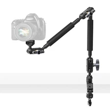 NEEWER 22" Magic Arm w/ C-Clamp, 360° Overhead Mount for Camera/Mic/Light/Phone