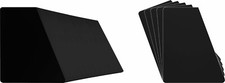 400 7" Record Bin Index Divider Cards - Sloped 7"x8-1/2" Black Standard 20mil