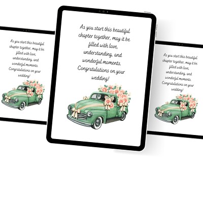 Elektronische Brunnen Wünsche Vorlage Hochzeit Glückwunsch eCard Paperles EDITIERBAR