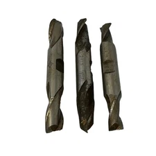 Lot of 3 Double End Mills 1/2" USA , 7/16" OSG Japan