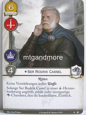 A Game of Thrones 2.0 LCG - 1x Ser Rodrik Cassel #041 - Der Frieden des Königs