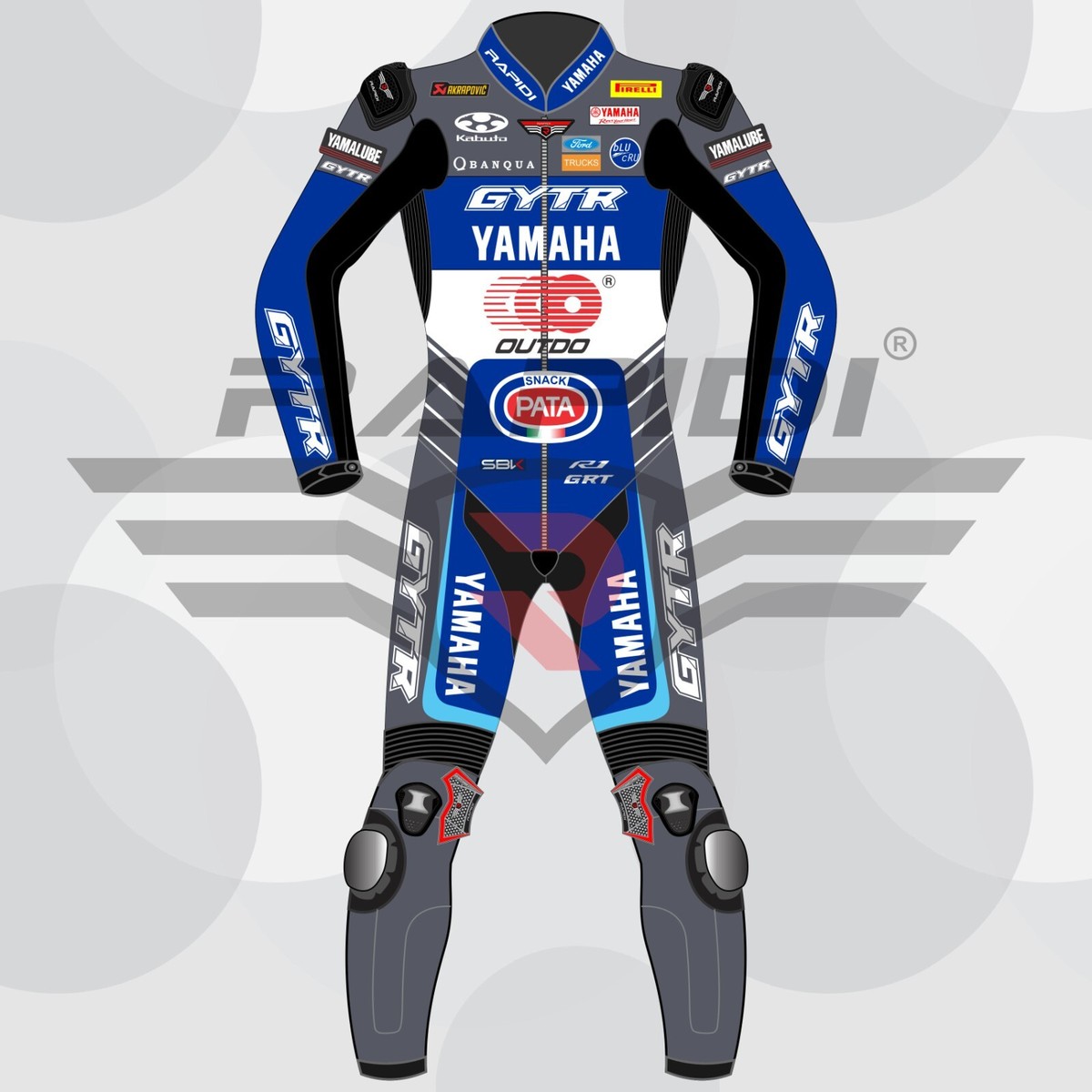 YAMAHA GYTR PATA WSBK 2024 MODEL MOTOGP MOTORBIKE LEATHER RACING SUIT