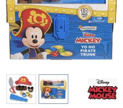 New Toy Disney Junior Mickey Mouse Funhouse Yo-Ho Pirate Trunk