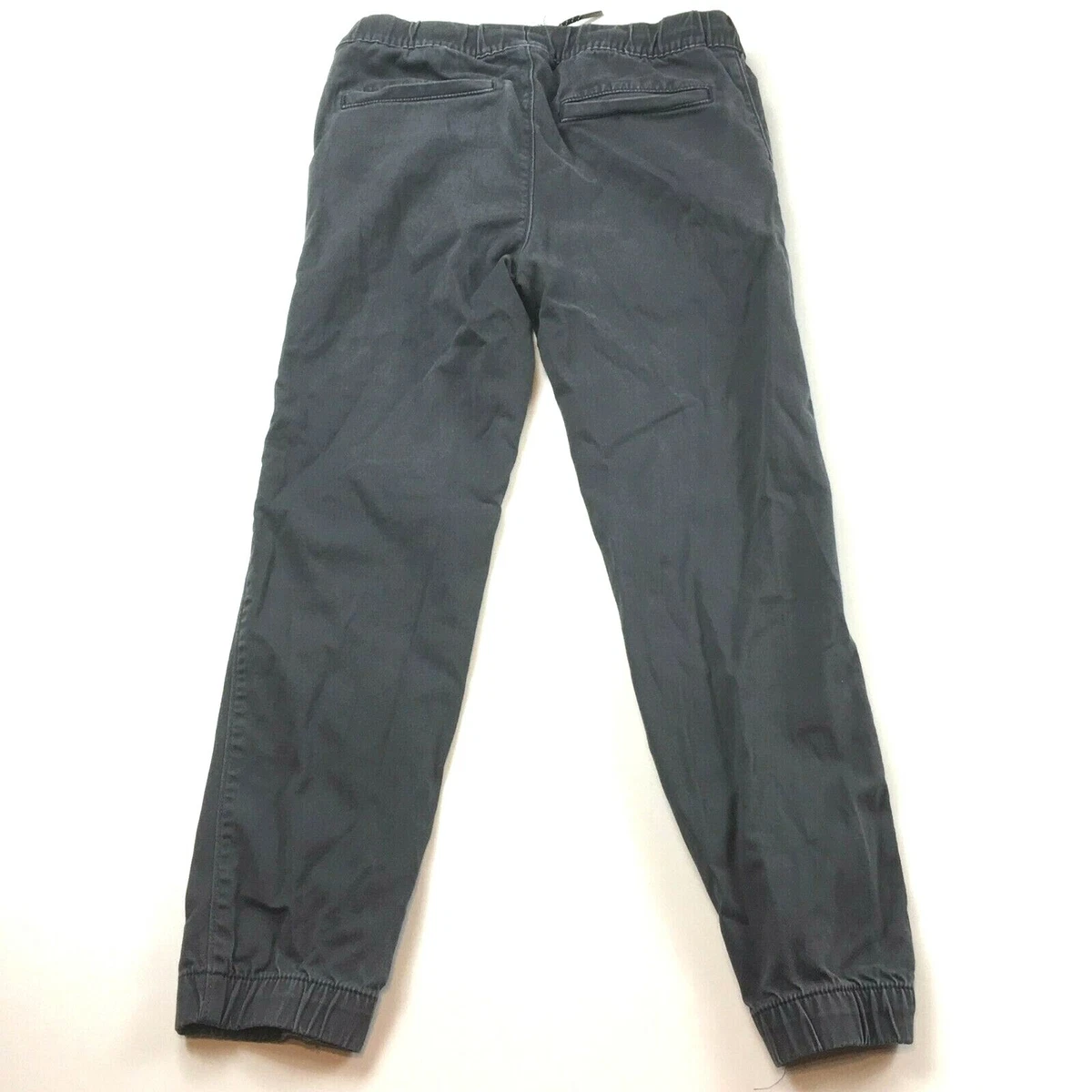 Urban Pipeline Jogger Pants Boys Black Flat Front Slash Pockets Size Medium