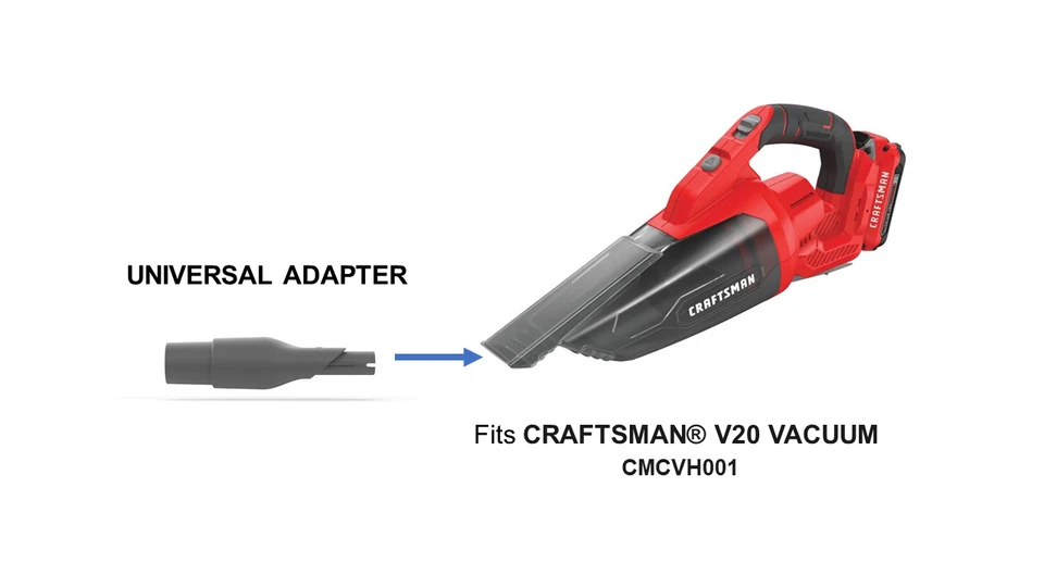 Adaptador universal de accesorios para aspiradora de mano inalámbrica CRAFTSMAN® V20 20 voltios Foto 2 de 4