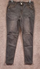 Wit  Wisdom Women's Pant's Slim Size 10 Grey Distress Pre-owned