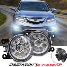 For Acura Rdx 2010-2015 Pair Front Bumper Fog Light Driving Lamp Left Right Side