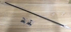 1 x Antique Brass Stair Rod With Ends, 1m Long Overall So Wider Than Standard