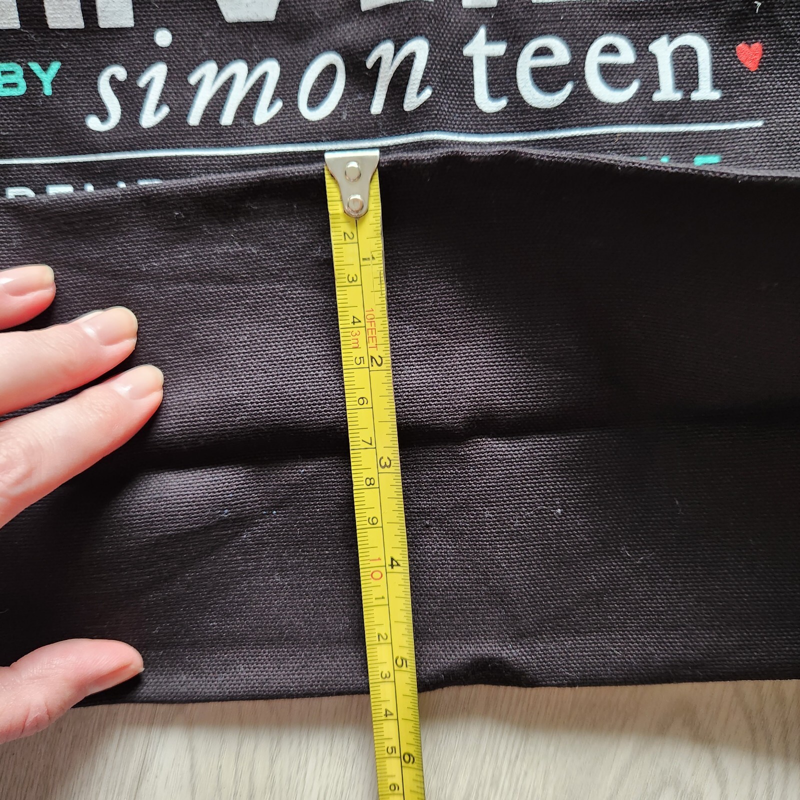 Riveted by Simon Teen Reusable Shopping Tote Bag 13x11x5 Inches