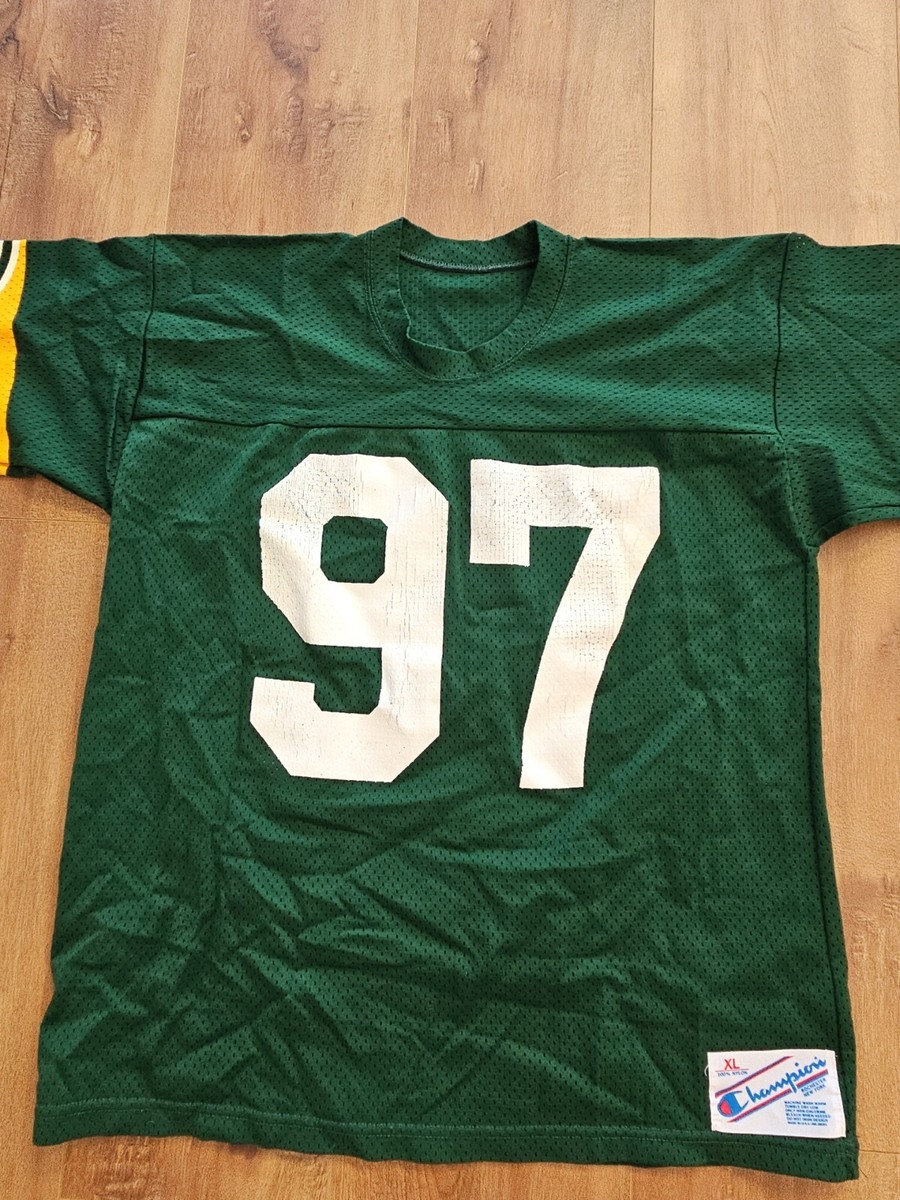 Vtg Tim Harris #97 Green Bay Packers NFL Football Champion