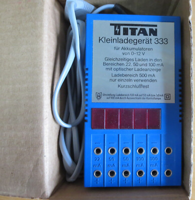 y255 j Titan Ladegerät 333 mit Originalkarton