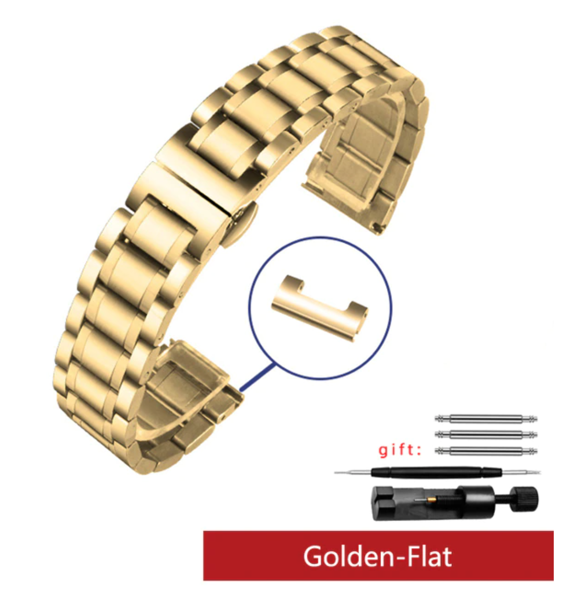 Luxury Watch strap Bracelet Stainless Steel Band metal banding 14mm