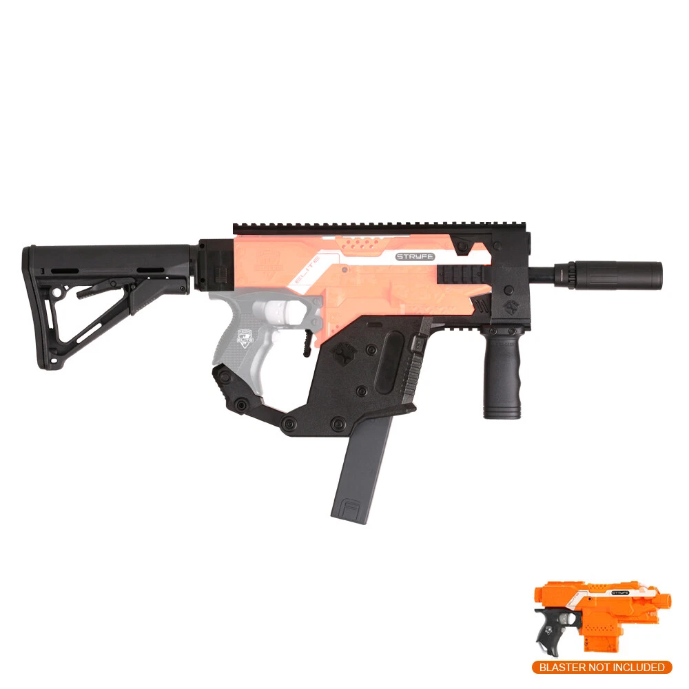 Worker MOD Kriss Vector Black Combo for Nerf Stryfe Modify Toy |