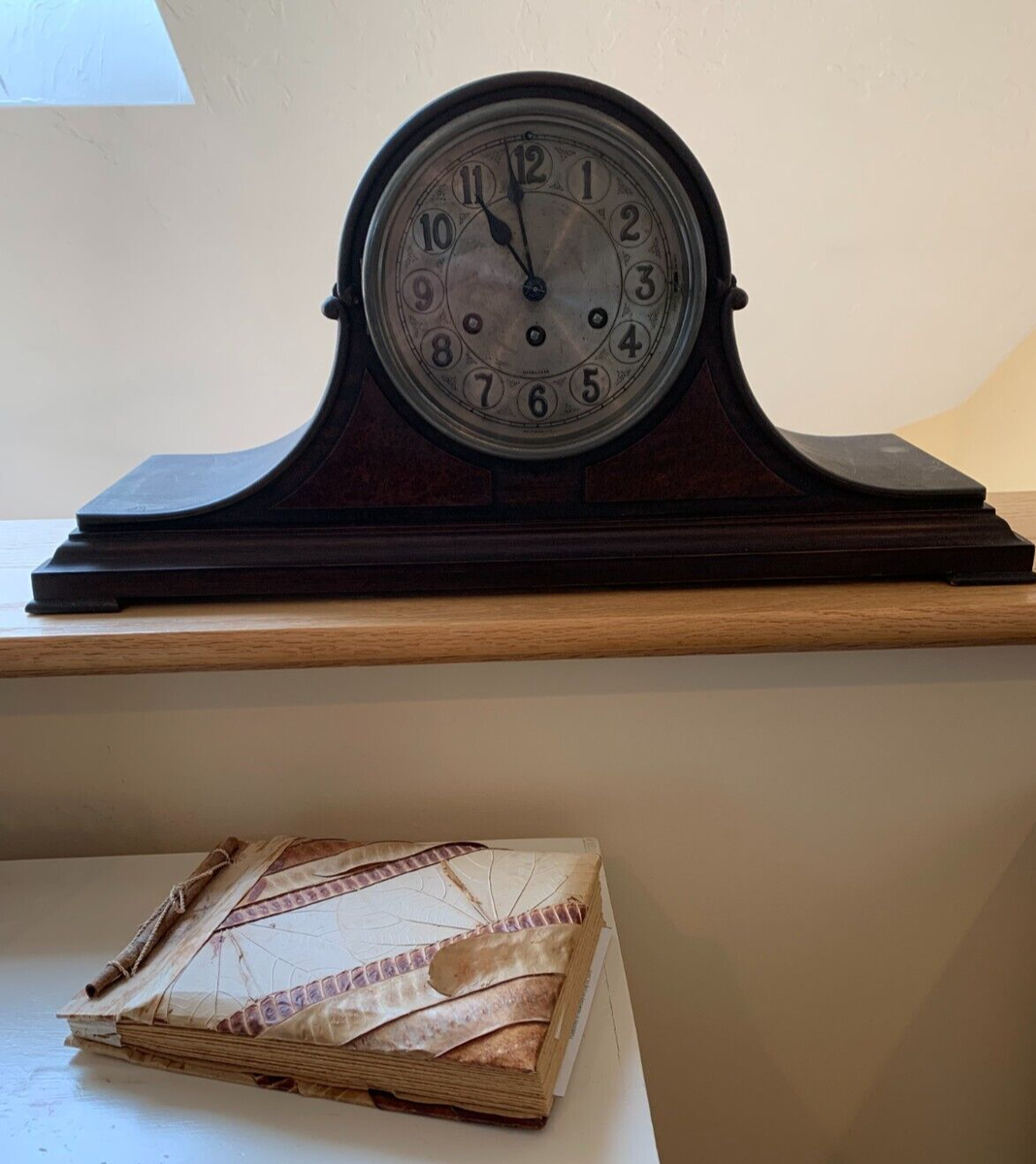 Antique Herschede Hall Mantle Clock Grand Prize Panama Pacific