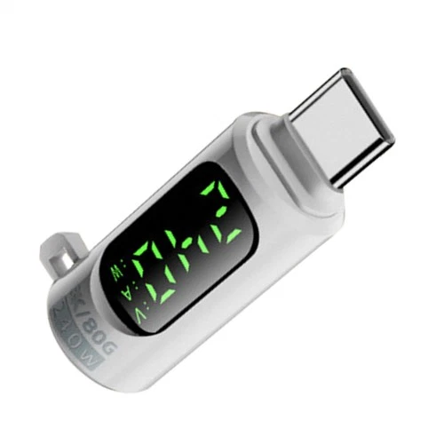 USB C Adapter Power Meter Tester- Wattage, Voltage, Amperage LED Digital Display