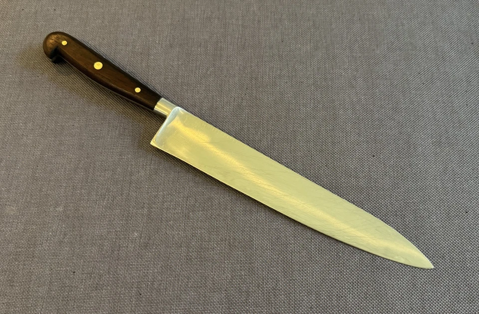 Винтажный поварской нож Joseph Elliot & Sons Sheffield с 8,25-дюймовым лезвием из нержавеющей стали Англия - Изображение 2 из 4