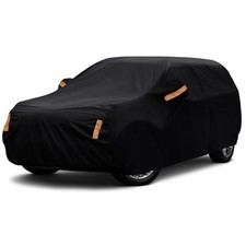SUV Car Cover Waterproof All Weather Outdoor Fit SUV Length 182-190 inch Black