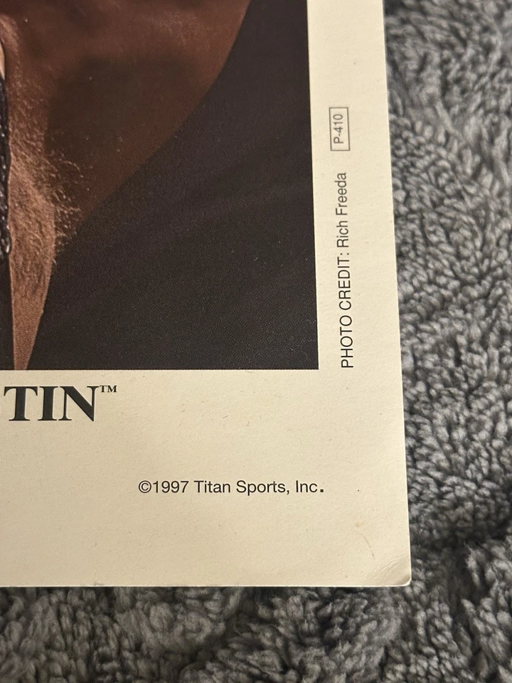 Póster autografiado Stone Cold Steve Austin 1997 WWF Titan Sports 10 X 8 Foto 3 de 4