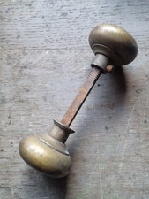 Victorian Brass Door Knobs Handles Old Architectural Antique