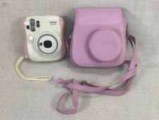 Fujifilm Fuji Instax Mini 26 Instant Film Camera Pink White Shoulder Case