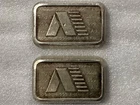 1981 A-Mark USVI Ingot Company 1 oz Silver Stacker Chunky Bars  - Total of 2 ozs