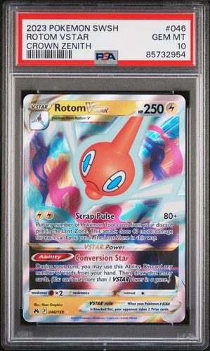 2023 Pokemon SWSH Rotom VStar Crown Zenith #046 Psa 10