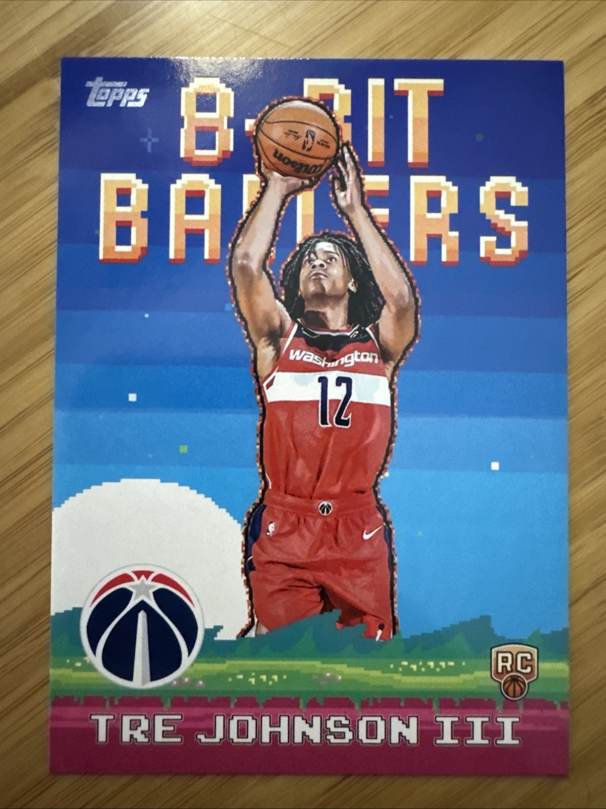 Tre Johnson III 2025-26 Topps Basketball - RC 8-Bit Ballers Insert #8B-36