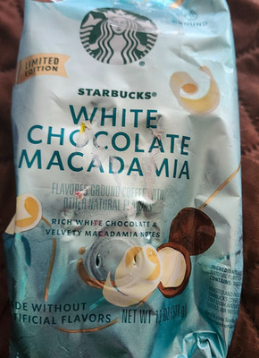 Starbucks White Chocolate Macadamia Nut, Flavored Ground Coffee, 11 ou. 7/2026