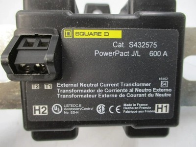 SQUARE D S432575 PowerPacT 600A External Neutral Transformer  SHIPS SAME DAY