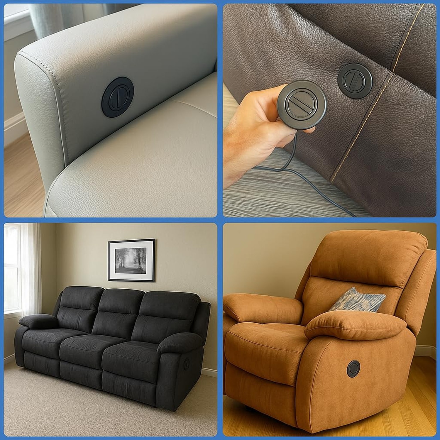 Power Recliner Switching with Two Button Five Pin Plug for Electric Sofa Lift...