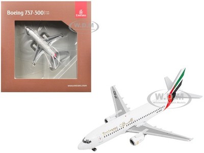 BOEING 737-300 AIRCRAFT ''EMIRATES AIRLINES'' 1/400 DIECAST BY GEMINIJETS GJ2232