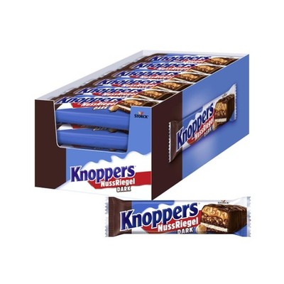 NussRiegel Dark ? 24 x 40 g Riegel ? Schokoriegel mit Milch- und Nugatcreme,