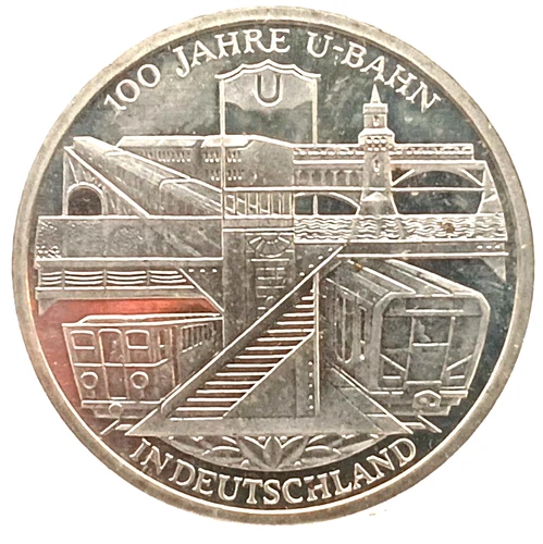 GERMANY. 2002, 10 Euro, Silver, D - NGC PF69 - Top Pop 🥇 Berlin Subway, Munich