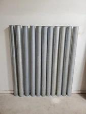 (5) 4" Dia. x 5' Industrial Dust Collection Pipe quick fit qf galvanized tube
