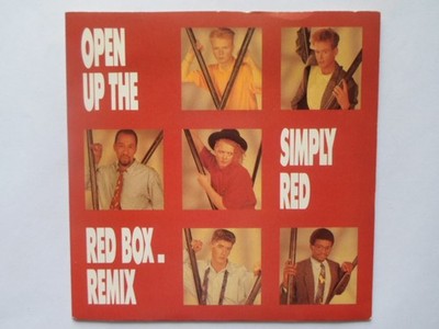 Simply Red Open Up The Red Box 7'' WEA YZ75 EX/EX 1986 Bildhülle